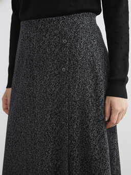 Beli Lastikli Desenli Etek