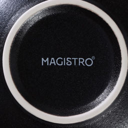 Тарелки для пасты Magistro Carbon, d=19,5 см, набор 2 шт, фарфор, чёрные  фото 6