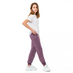 RODOS Брюки для девочки М-256 Винный