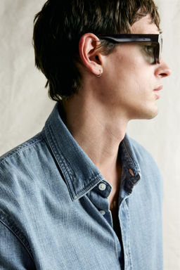 CAMISA DENIM REGULAR FIT / Azul claro - Zara фото 5