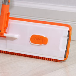 Швабра с отжимом, водосгоном и щёткой Raccoon, 2 насадки из микрофибры 50?11 см, стальная ручка 141 см фото 33