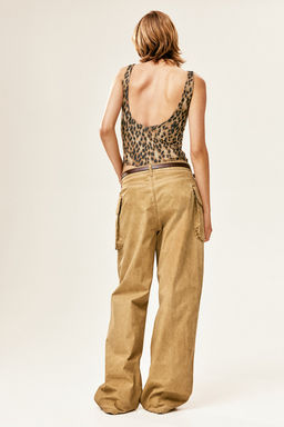 Pantalon cargo holgado - H&m фото 4