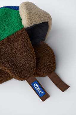 MULTI-COLOURED FAUX SHEARLING HEADBAND - Zara фото 5