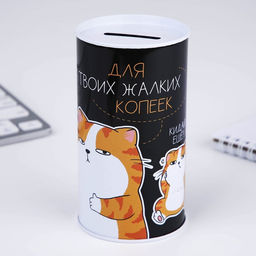Копилка «Для твоих копеек», 12×6.5 см