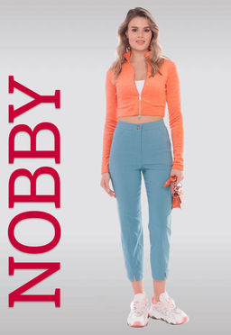 NOBBY, Женские брюки 6821-52 (голубая лагуна) фото 6