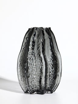 Ваза «Кэли», 21×12×6 см, стекло, серая