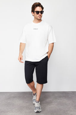 TRENDYOL MAN Basic Siyah Regular/Normal Kesim Uzun Boy Lastik Belli Kordonlu Sort TMNSS24SR00036 - Trendyolmilla фото 2