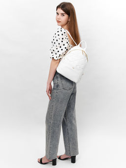 LACCOMA рюкзак Виолла-Л815-белый эко кожа хлопок