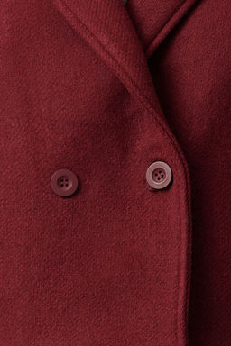 Trendyolmilla Lacivert Regular Yunlu K?sa Ceket Kaban TWOAW25KB00047 фото 6