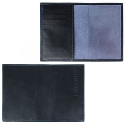 Обложка для паспорта Croco-П-405 (5 кред карт) натуральная кожа синий орфей (151) 213721