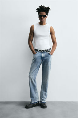 RIPPED FLARE FIT JEANS - Zara фото 14