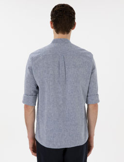 Lacivert Regular Fit Uzun Kollu G_mlek - Pierre cardin фото 5