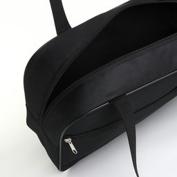 Сумка для обуви на молнии TEXTURA, наружный карман, чёрная