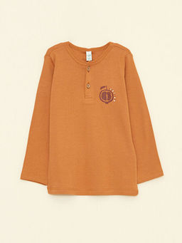 Bisiklet Yaka Uzun Kollu Bask?l? Erkek Bebek Pijama Tak?m - Waikiki фото 2