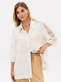 Костюм Gizart 5401 молочный меланж, песочный - Michel chic фото 6