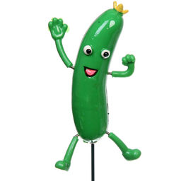 Фигура на спице "Веселый огурец" 60см (фигурка 13 см)