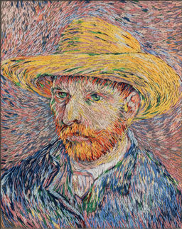 Набор для вышивания PANNA Живая картина MET-JK-2259 Автопортрет в соломенной шляпе 12 х 14.5 см