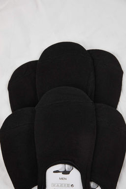 Siyah 6 Cift Kayd?rmaz Topuklu Konfor Modeli Kaymaz Silikon Topuk Pamuklu Babet Corap TMNAW26CO00001 - Trendyolmilla фото 2