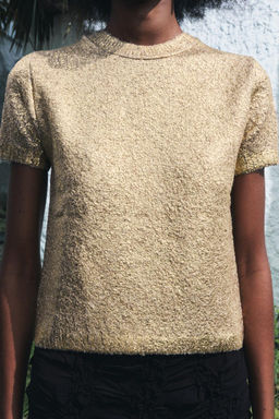 FOIL KNIT SWEATER - Zara фото 3