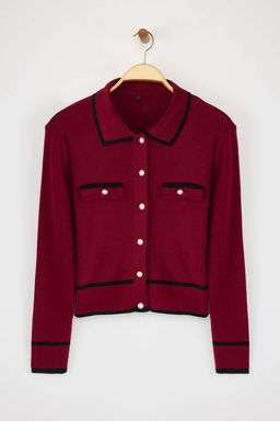 TRENDYOLMILLA Ekru Renk Bloklu Polo Yaka Triko H?rka TWOAW25HI00300 фото 5