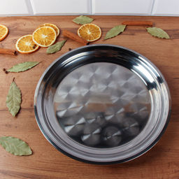 Поднос 30 см металл /h=2.5/ HD-585 /уп 100/0.218 - ГалеонТрейд фото 3