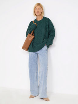 Джемпер с узорной вязкой B2876/hironel - Emka фото 2