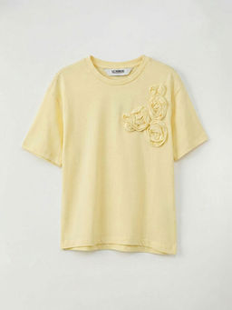 ?i?ek Aplikeli K?z ?ocuk Ti??rt