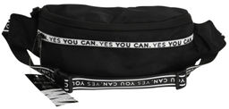 Сумка поясная LOREX BASE STYLE BLACK AND WHITE 28х13х8 см с карманом