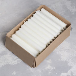 Цена за 28 шт. Хозяйственная свеча парафиновая, 2.2×16+/-1 см, 55 г