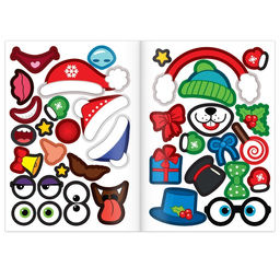 Книга с наклейками Новогодние чудики, 12 стр. - Буква-ленд фото 5