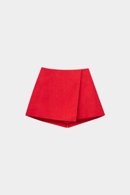 Шорты мини изо льна на запах - Mollis фото 6