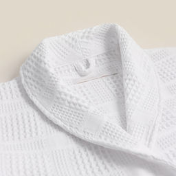 Халат вафельный мужской SL HOME: Chess «Блан де Блан», размер XL, хлопок 100%, белый