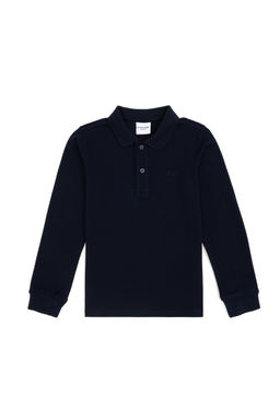 Свитшот для мальчика U.S. Polo Assn базовый темно-синий из хлопка  фото 4