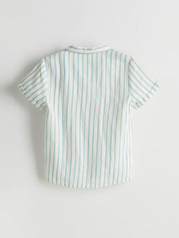 K?sa Kollu ?izgili Erkek ?ocuk G?mlek