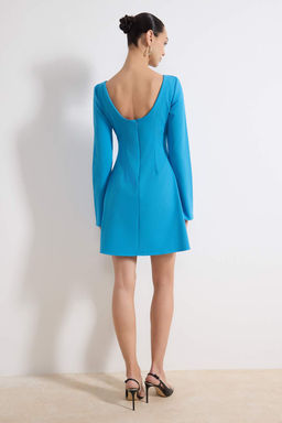 Yag Yesil Duz Cep Detayl? K?sa / Mini Dokuma Elbise TWOAW26EL00183 - Trendyolmilla фото 7