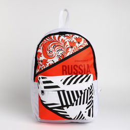 Рюкзак Putin team, 29×13×44 см, отд на молнии, н/карман, белый