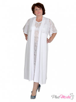 Халат-пеньюар Модель №857 размеры 44-84 - Plusmoda фото 9