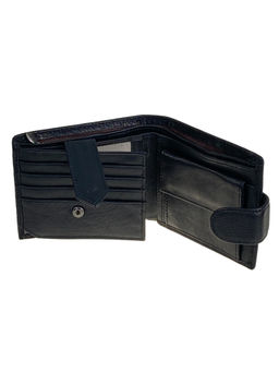 Портмоне мужское из натуральной кожи , цвет черный - Greta фото 2