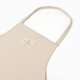 Фартук «Этель» ECO, молочный, 60×70 см, 70% хлопок, 30% лён, 190 г/м²