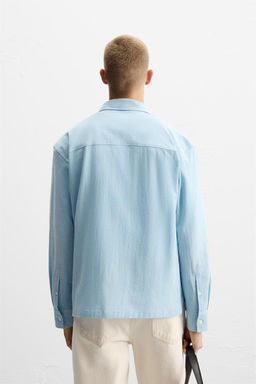 TEXTURED RELAXED FIT SHIRT - Zara фото 19