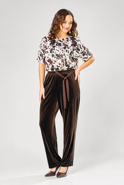 Костюм Olga Style С1002 коричневый+дизайн