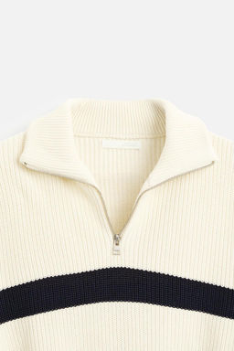 BASIC QUARTER-ZIP SWEATER - Zara фото 16
