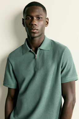 POLO REGULAR FIT CREMALLERA / Verde - Zara фото 5