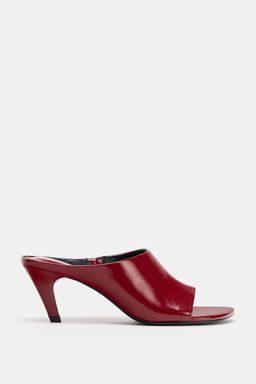 SANDALIA PIEL MULE LIMITED EDITION / Rojo - Zara фото 8