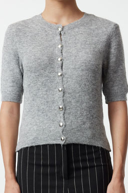 TRENDYOLMILLA Gri Crop Pamuklu Yunlu Triko H?rka TWOAW25HI00152 фото 4