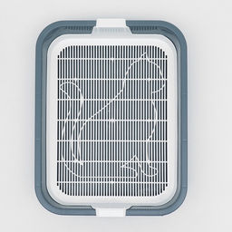 Туалет для кошек «Мурка», 33×25×7 см, с решёткой, пластик, цвет МИКС