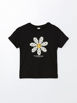 Bisiklet Yaka K?z ?ocuk Ti??rt