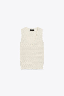 POINTELLE KNIT TOP - Zara фото 4
