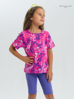 Костюм Актив надписи фуксия-вери-пери - Sovalina фото 7