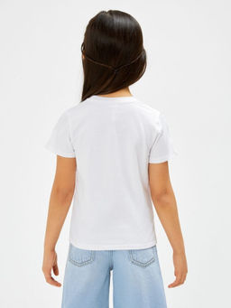 ACOOLA / Футболка детская для девочек Coimbra крем  фото 10